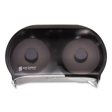 San Jamar® Versatwin Tissue Dispenser, 8 X 5 3-4 X 12 3-4, Transparent Black Pearl freeshipping - TVN Wholesale